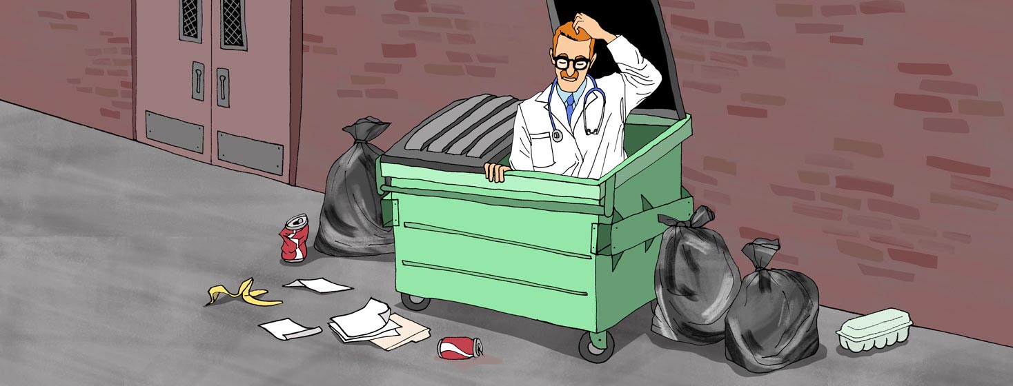 a doctor is left in a dumpster firing my myasthenia gravis neurologist