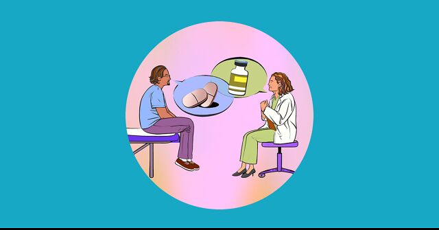 A doctor and her patient discuss different treatment options